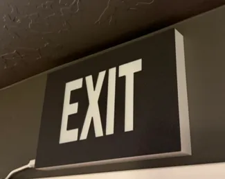 Exit Sign Light Box