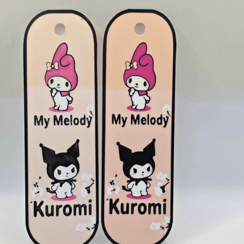 My melody and Kuromi bookmark 4 colours 