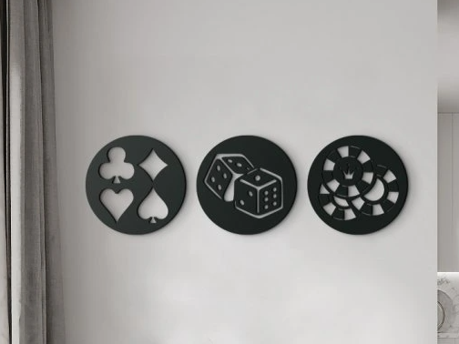 Poker 3D Wall Art