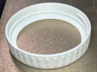 Mason Jar Lid for One Way Waterless Airlock Valve
