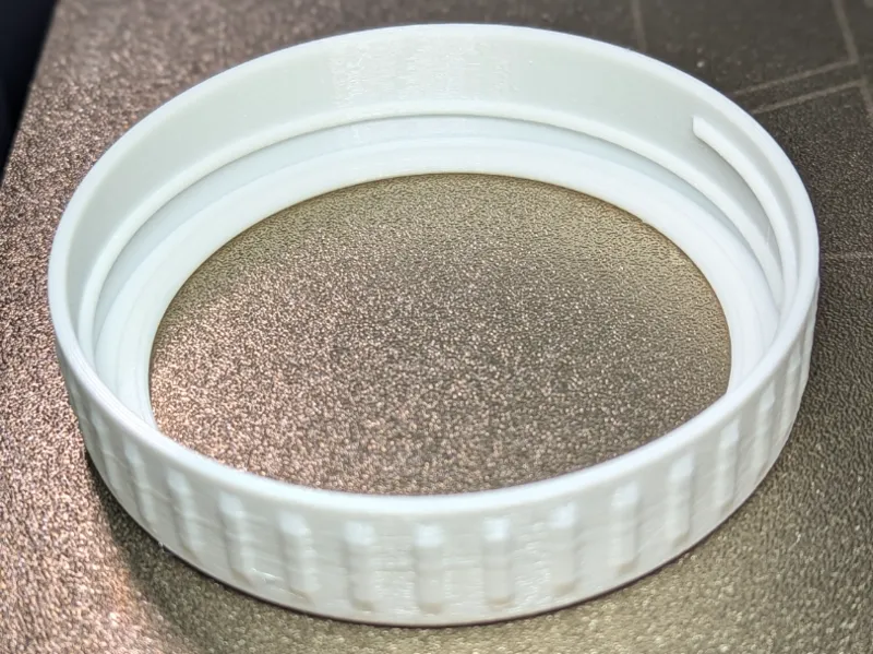 Mason Jar Lid for One Way Waterless Airlock Valve