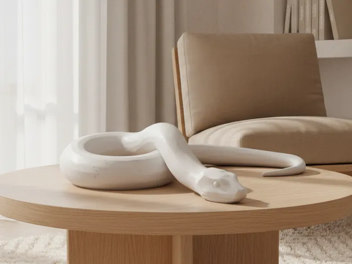 Geometric Snake – Minimalist Home Decor Sculpture