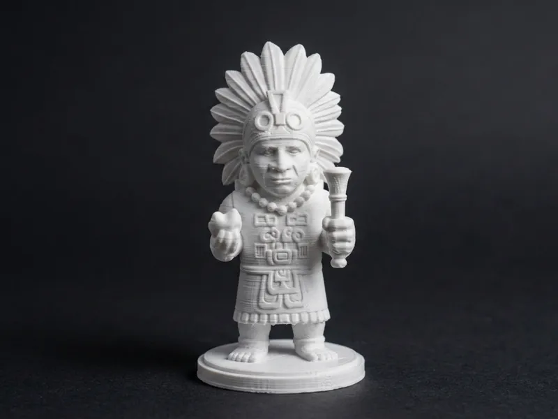 Aztec Warrior Chief Figurine