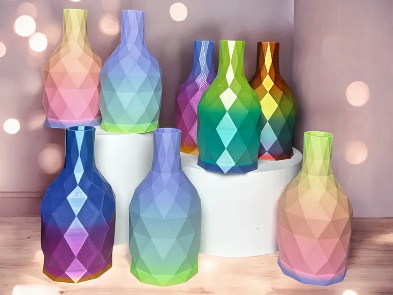 WATERTIGHT W/ PLA THICC bottleneck geo vase