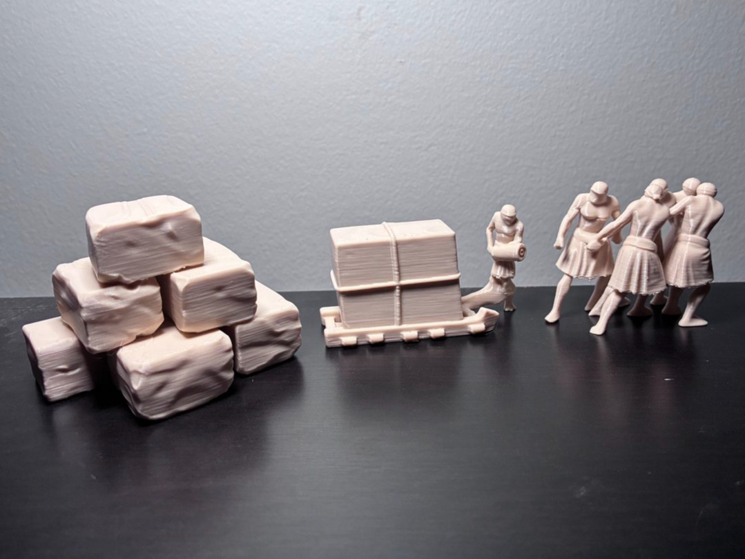 Ancient Egypt: Pyramid Construction Diorama Set