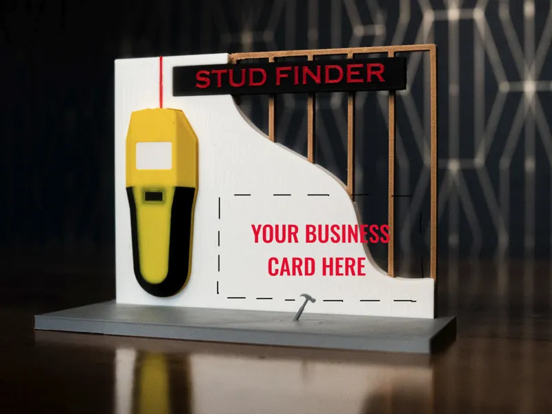 Business Card Holder - "STUD FINDER"
