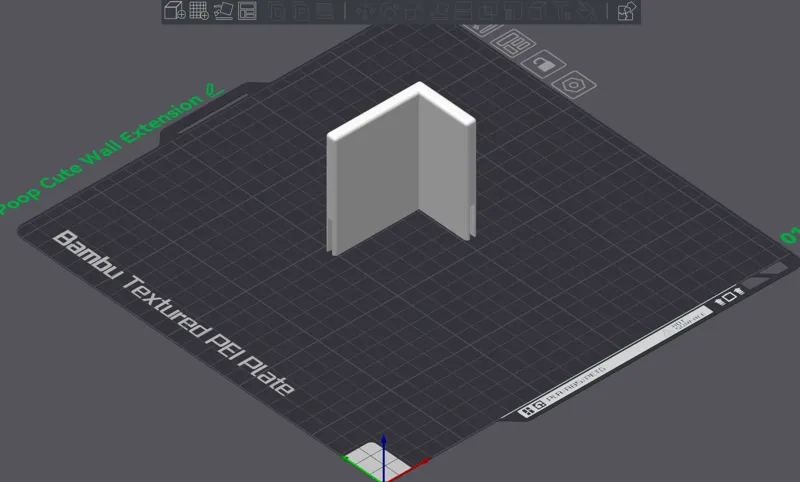 Poop Chute Tray Wall Extension
