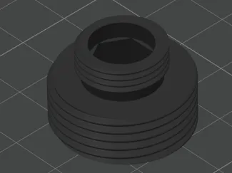 Adaptador 3/4 a 3/8 macho-macho
