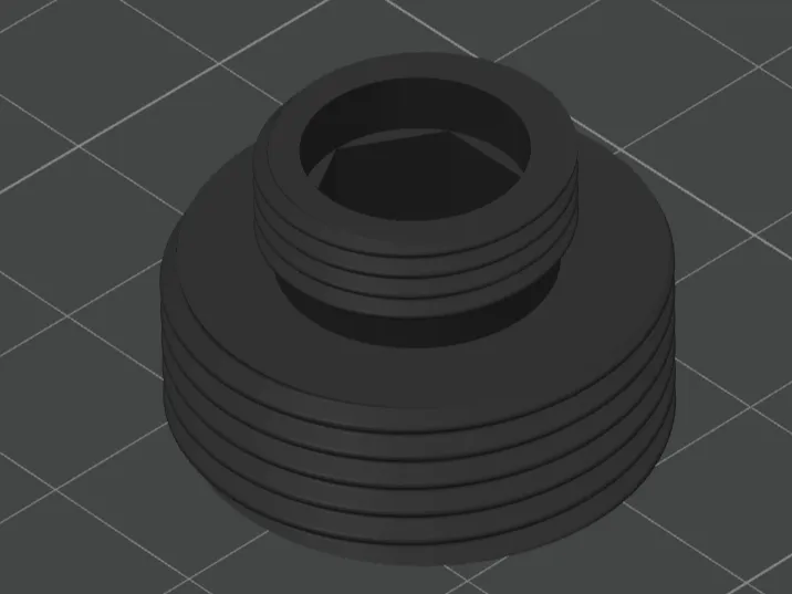 Adaptador 3/4 a 3/8 macho-macho