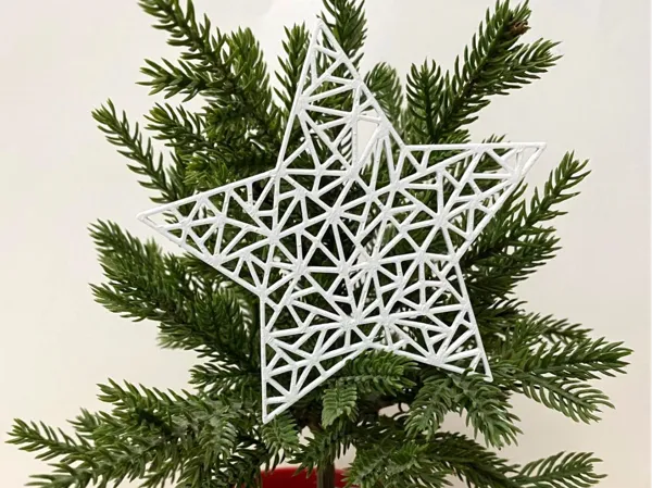 Étoile décorative à motif géométrique
