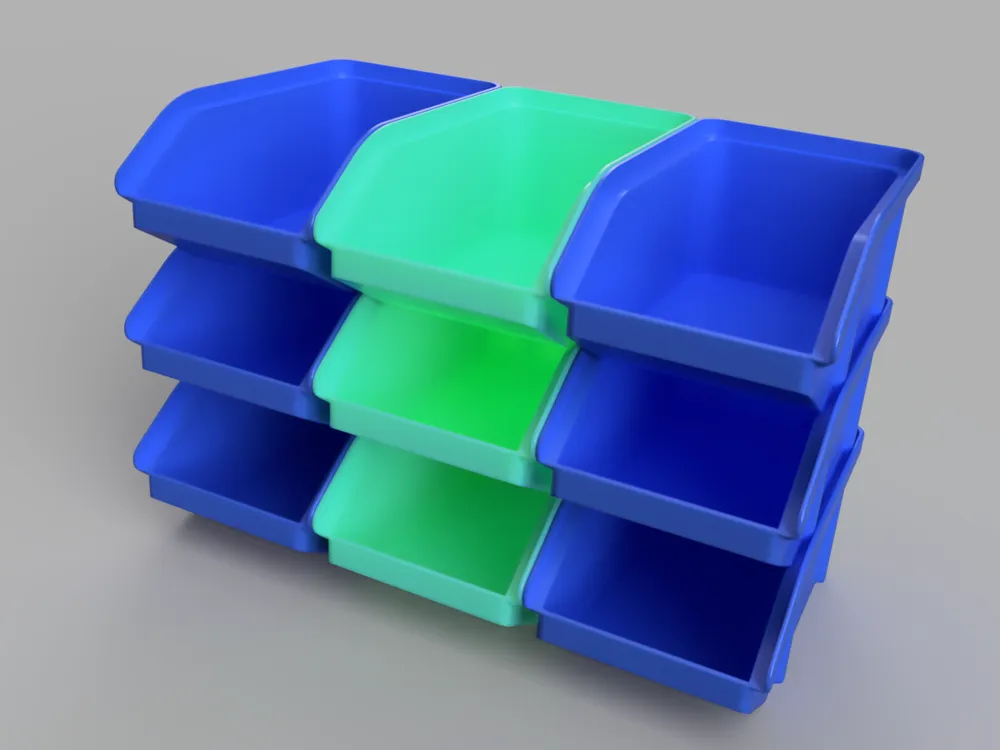 Stackable Bin Support Scalable, Stackable, Support-Free Storage Bins - Free 3D Print Model ...