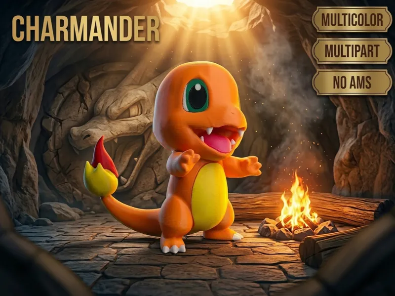 Charmander Pokemon NO AMS & AMS