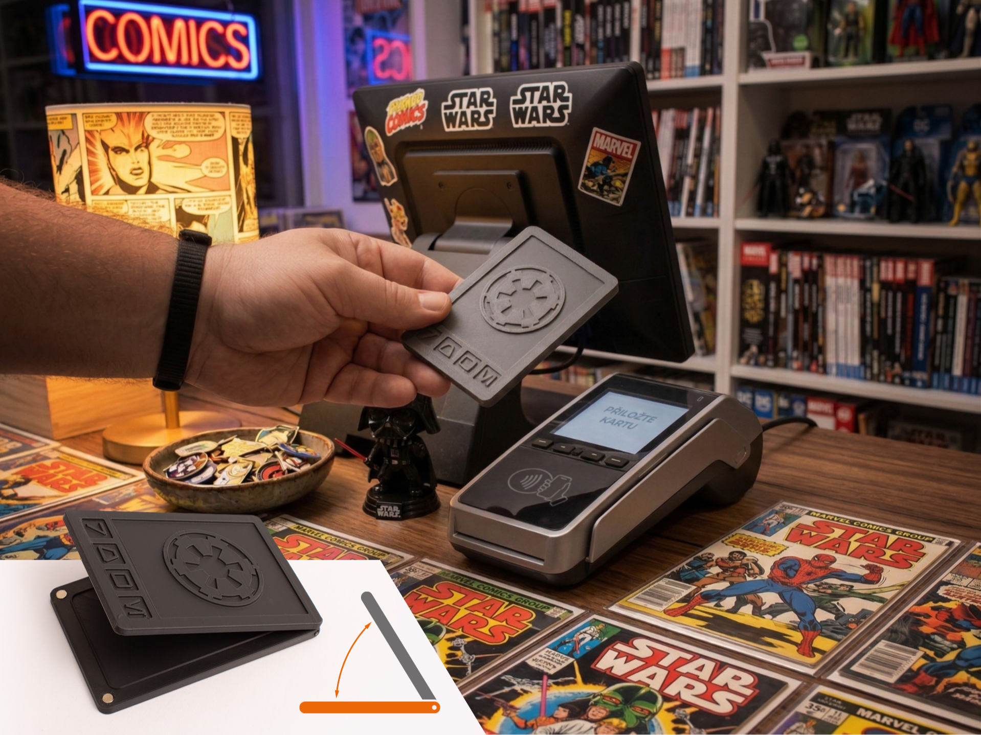 STAR WARS pay card - Imperial credits (WITH HINGE)