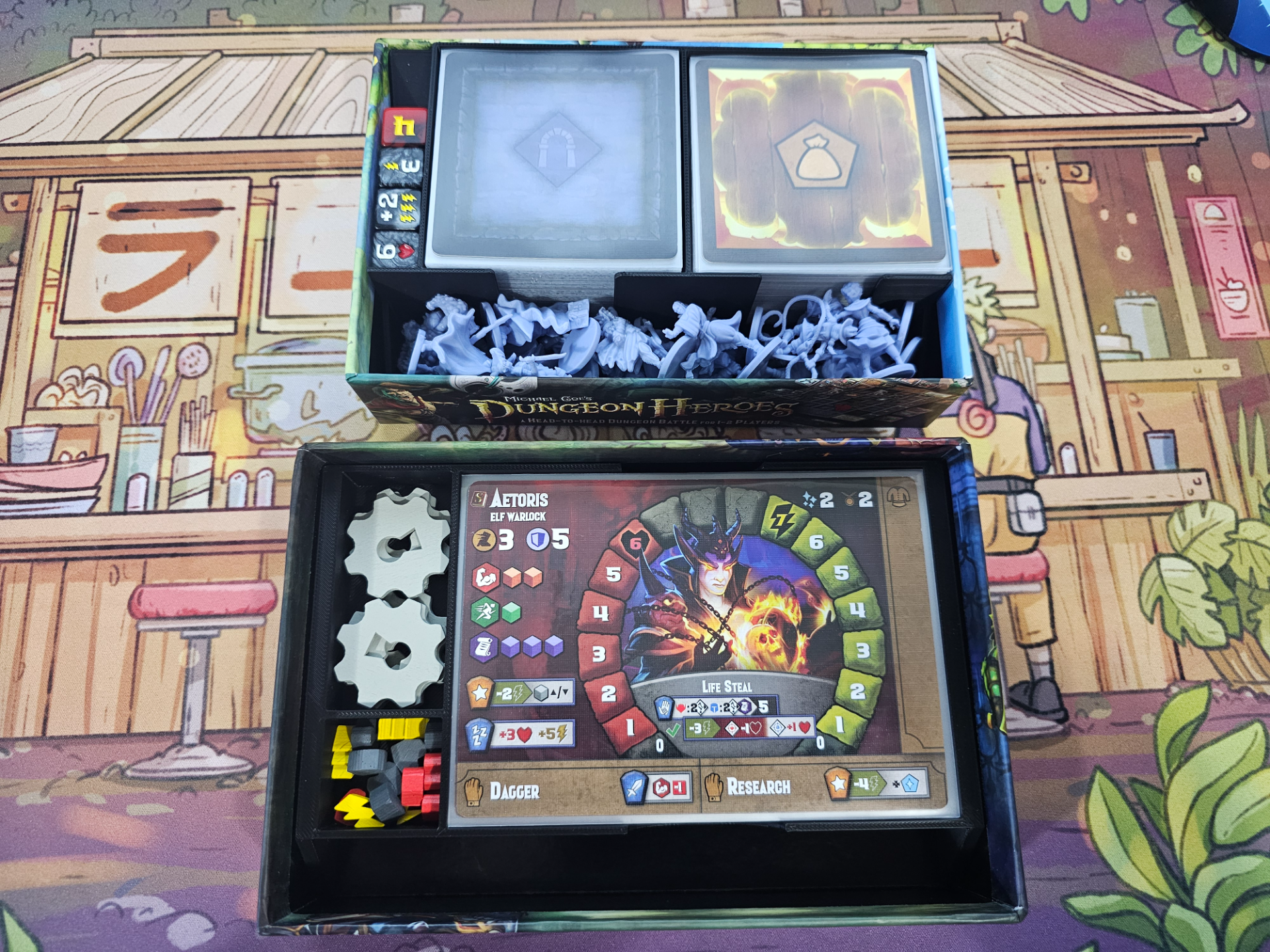 [SLEEVED] Tiny Epic Dungeons Insert + Expansion