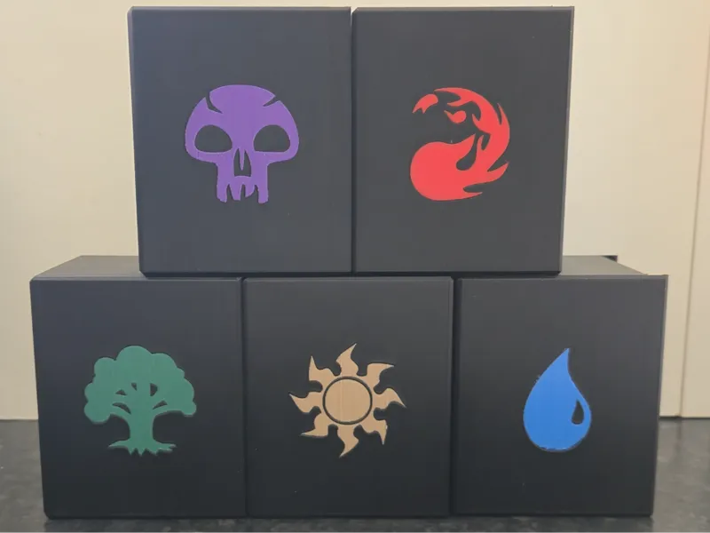 MTG EDH Commander Deck Box Mana Symbols Minisnap