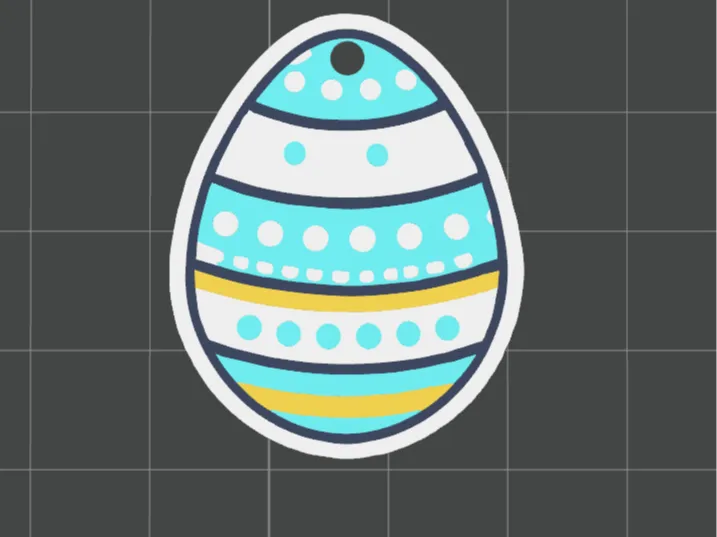 Easter egg keychain