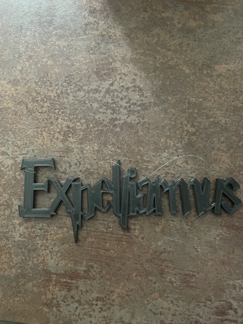 Expelliarmus Harry Potter, Christmas Tree Hanger Lettering