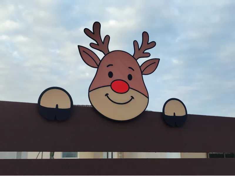 Rudolph Fence Decor - Fencee Decor