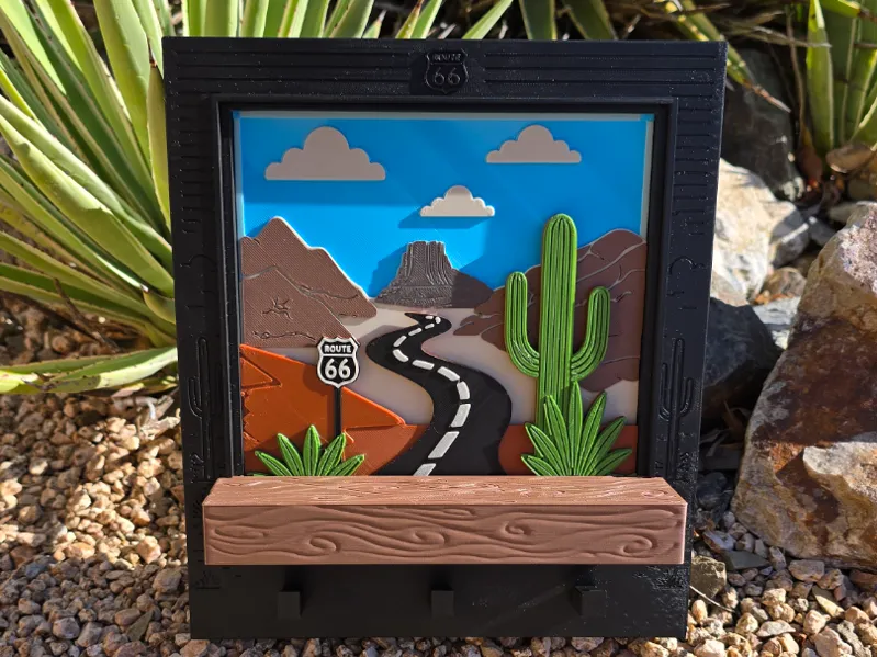 Route 66 Flip-o-Scape Key holder frame NjoyTek