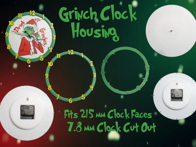Grinch Clock Housing