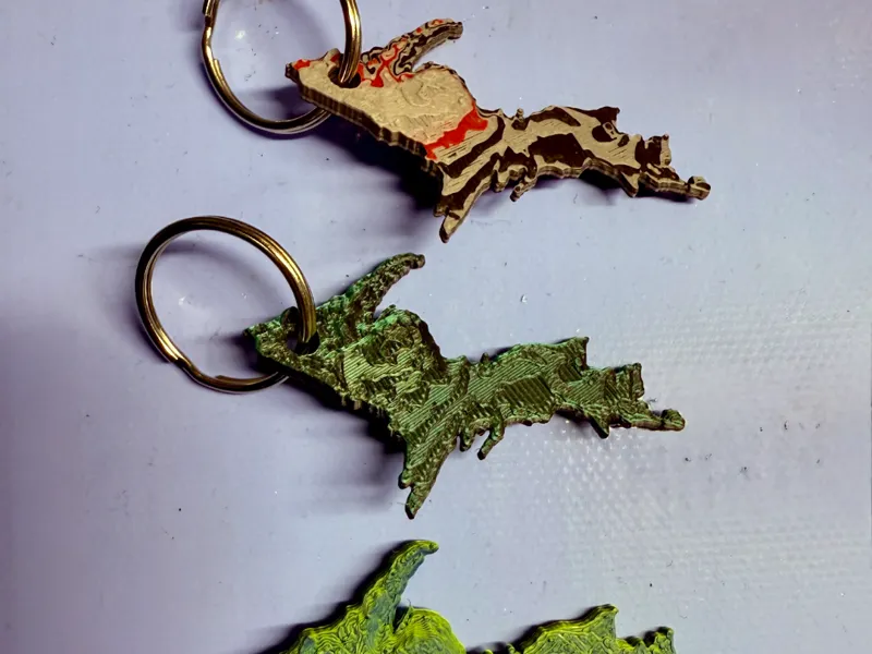 Upper Peninsula Key Chain