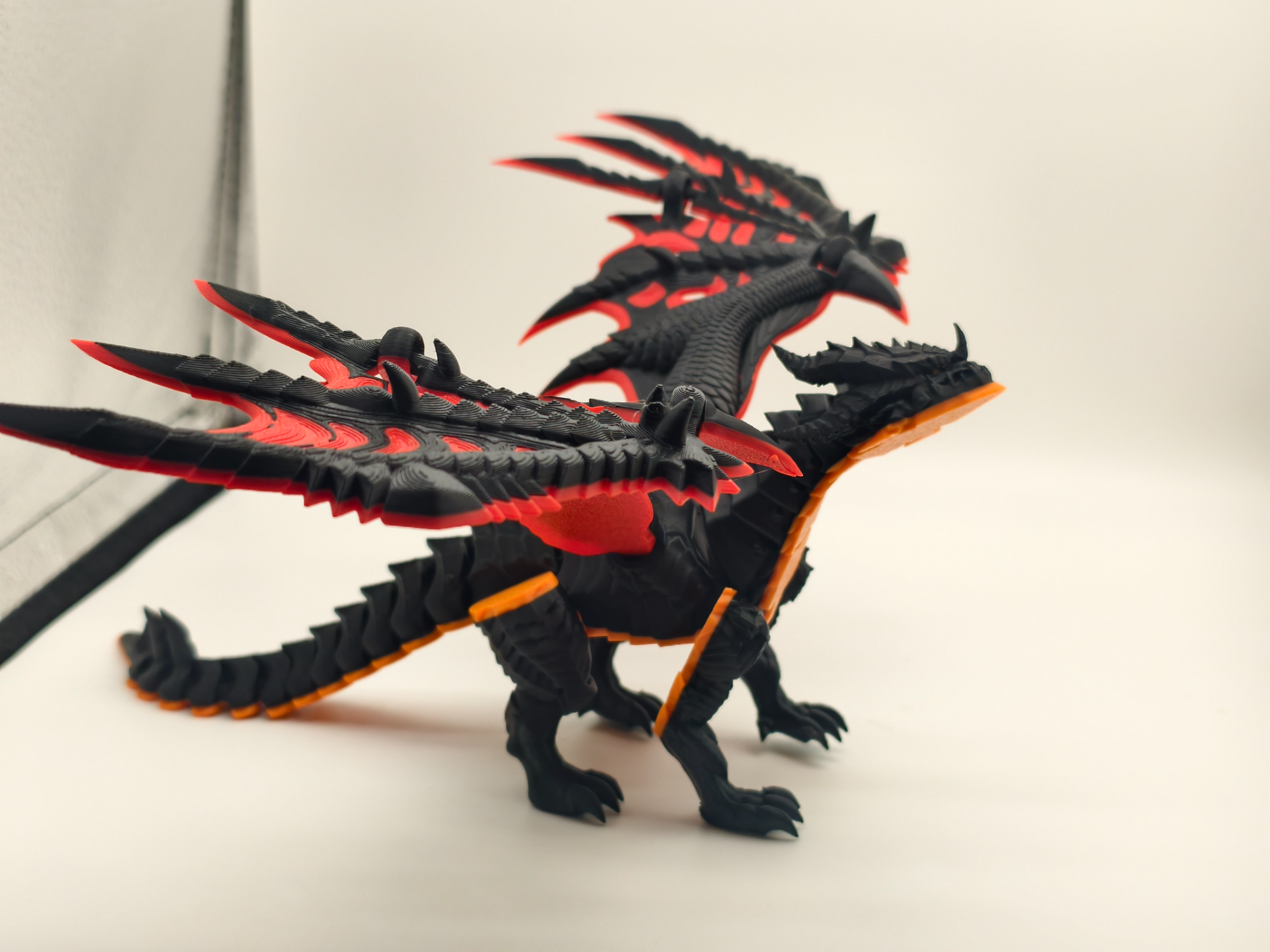 Miniatura 1 do modelo 3D 魔兽世界，死亡之翼，龙角需要少许支撑，MINI可打