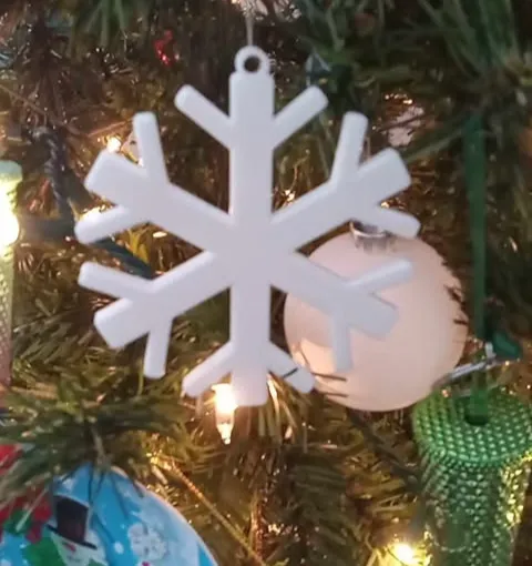 Flocon de neige décoratif de Noël