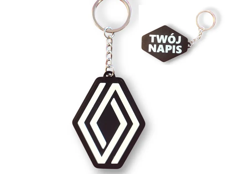 RENAULT Car Keychain Double Sidee with TEXT