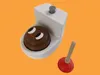 Poop with face