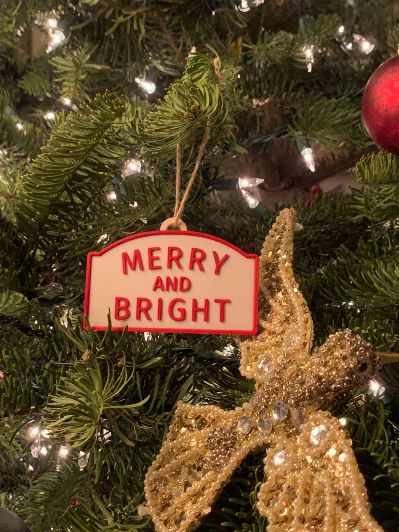 Christmas ornament set - Merry and Bright