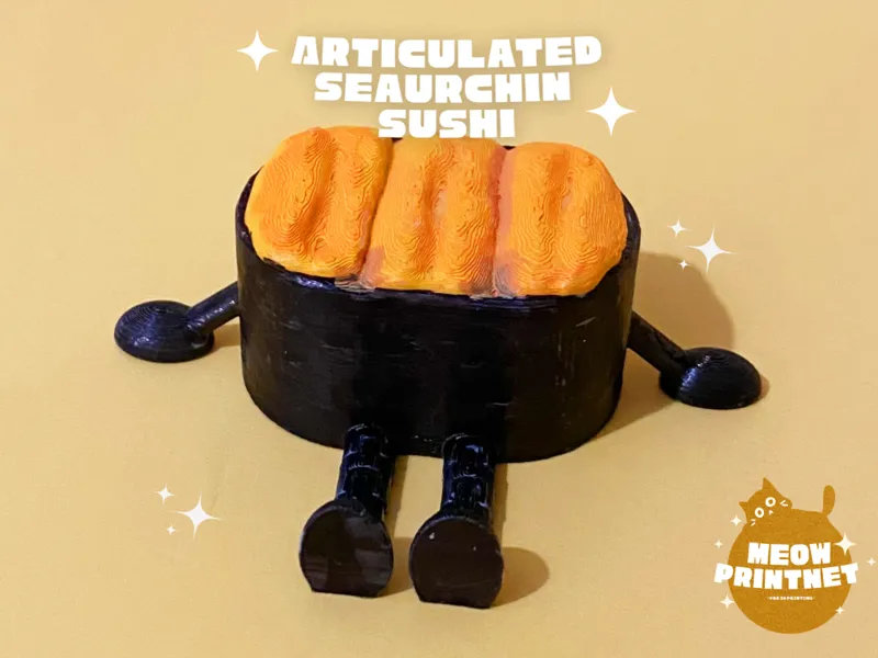 Articulated seaurchin sushi