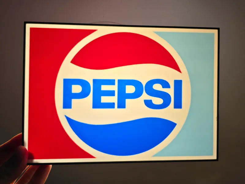 Retro Pepsi Lightbox Sign