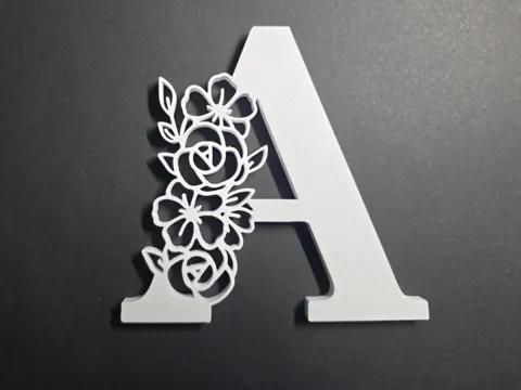 3D-Dekobuchstabe A-Z Wanddeko
