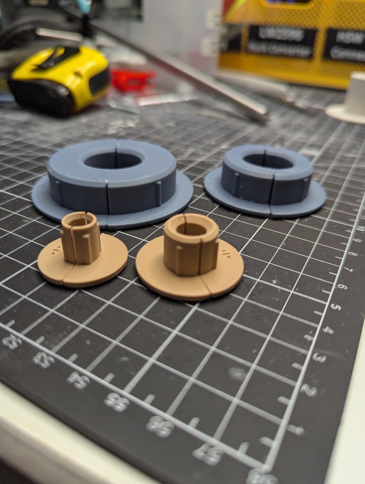 Miniatura 5 do modelo 3D Wall Cable Grommet – 30 Sizes, Split or Solid