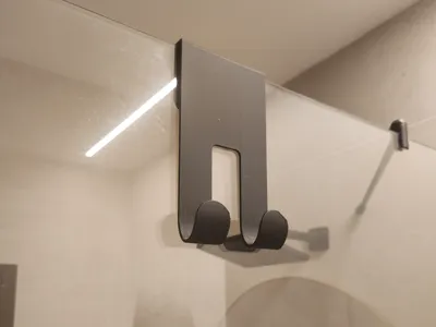 SHOWER HOOK OVER GLASS