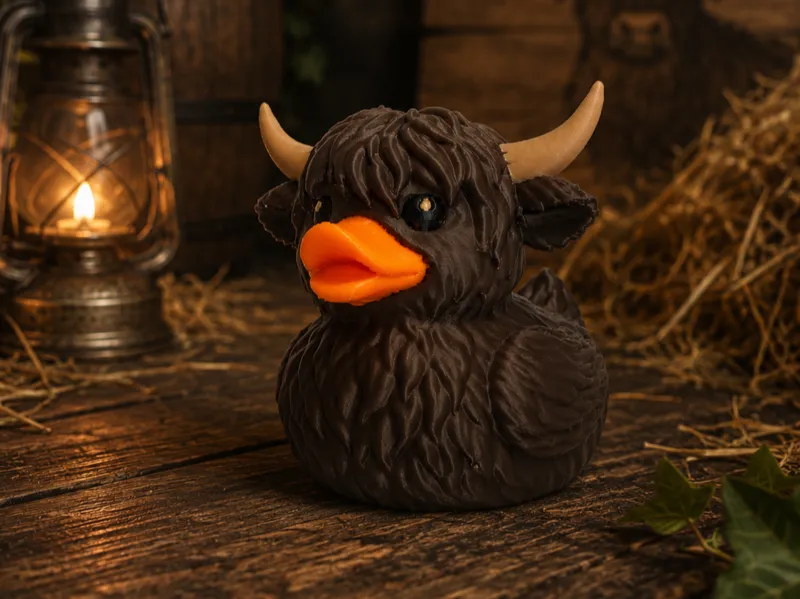 TrailQuackers Cute Highland Cow Duck!