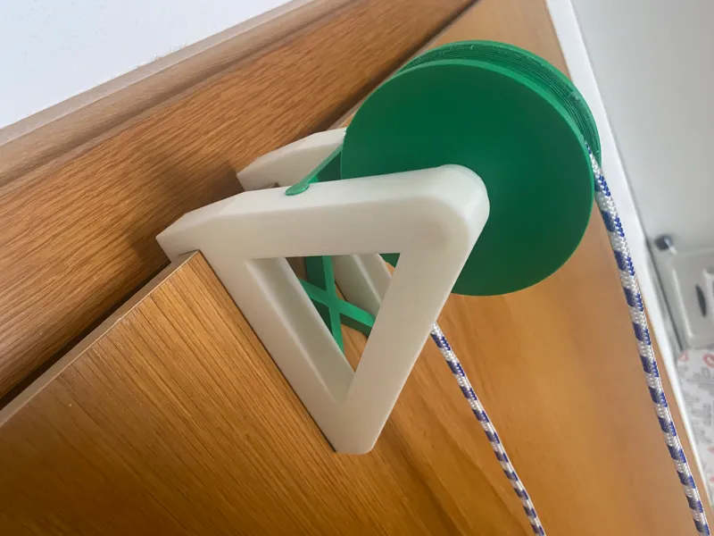 Door mounted winch