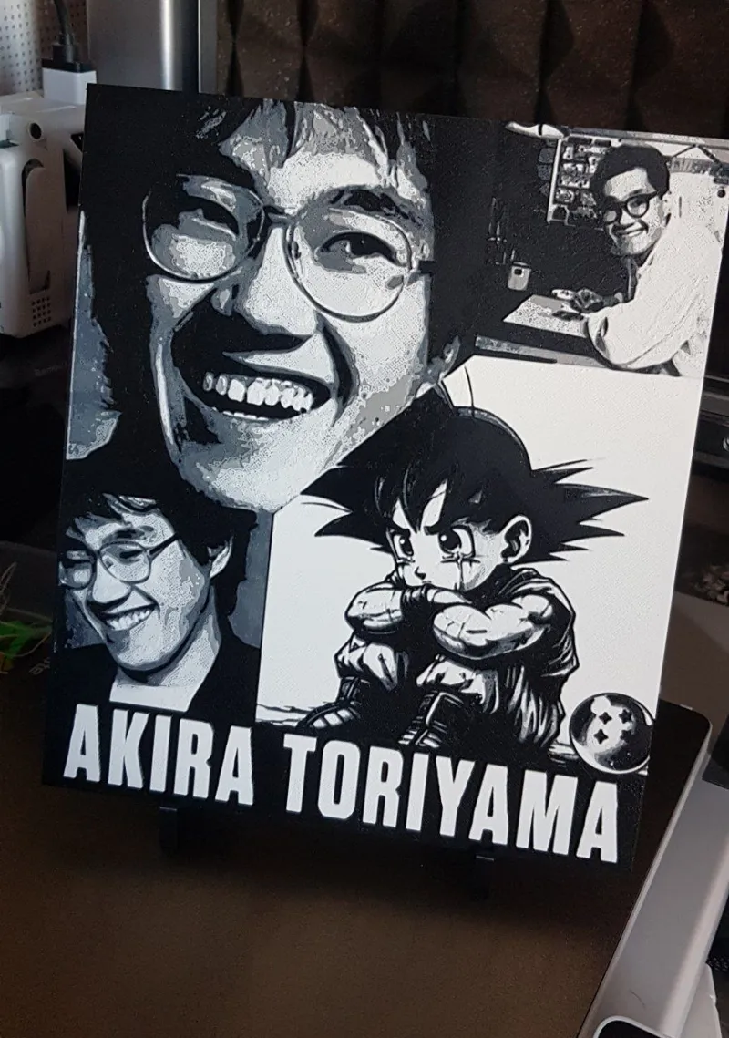 hueforge in memory of akira toriyama (dragonball)