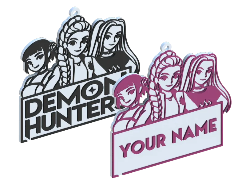 Customizable K-Pop Warriors Keychain