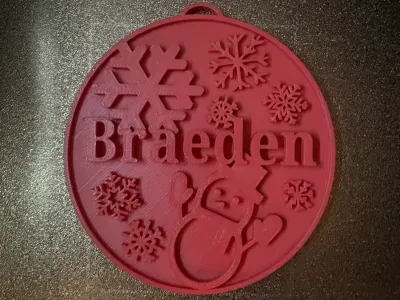 Christmas Snowman Ornament