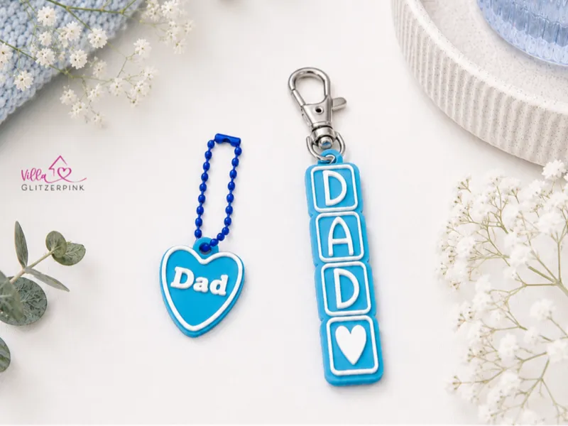 Anhänger Dad ♡ Geschenkanhänger Dad with heart
