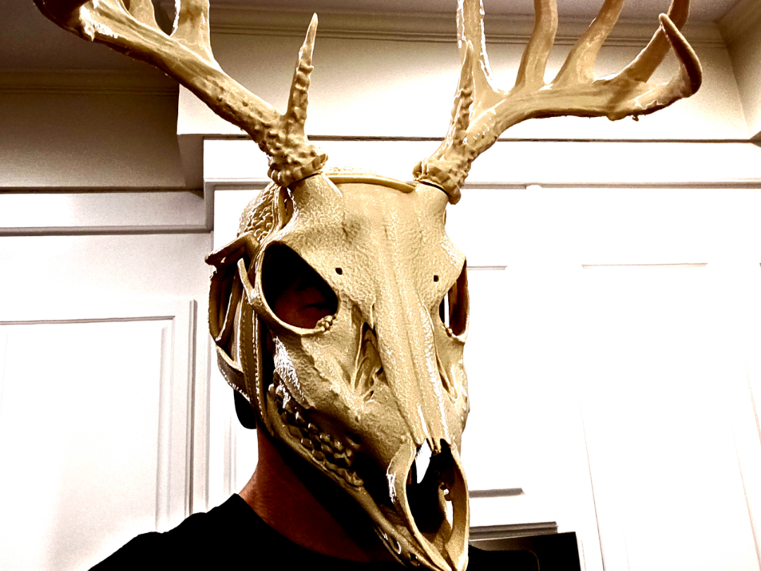 Wendigo Deer Skull Wearable Mask
