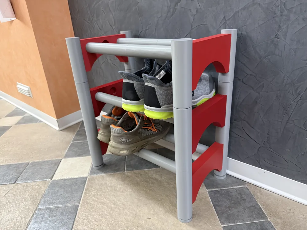 Modular Shoe Rack System MODULAR EXTENDABLE SHOE RACK - Free 3D Print Model - MakerWorld