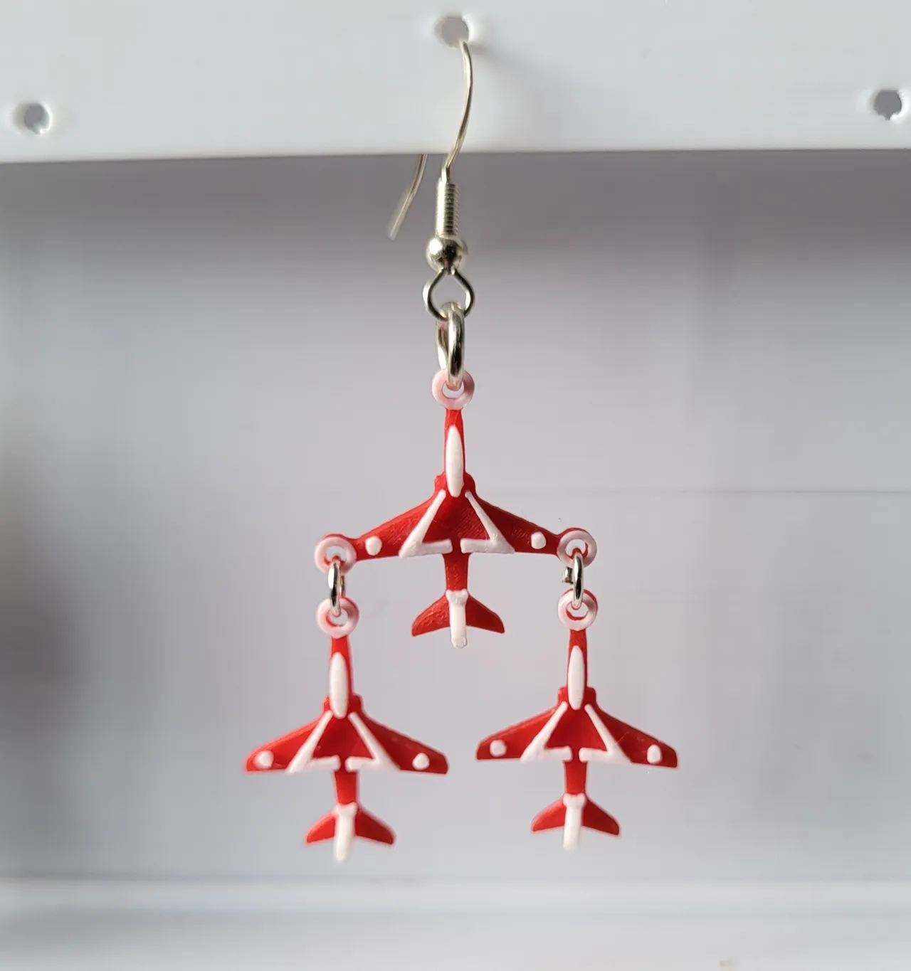 red arrows earrings view 2