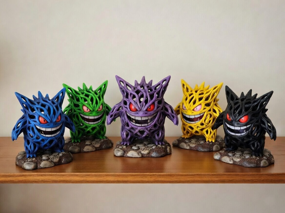 Gengar: Der Geist im Bonsai-Stil