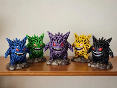 Gengar: The Ghost in Bonsai Style