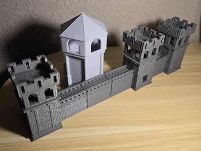 Medieval Tower and Wall Set!