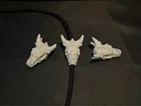 Perle paracorde tête de dragon gothique — photo 2