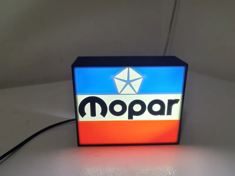 Mopar vintage lightbox