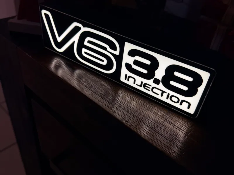 Holden V6 - 3.8L Injection Badge - LED Logo Light 